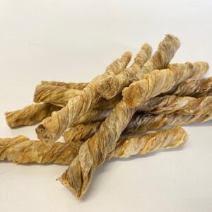 Twisted Bladder Sticks 100g (Beef Twists)