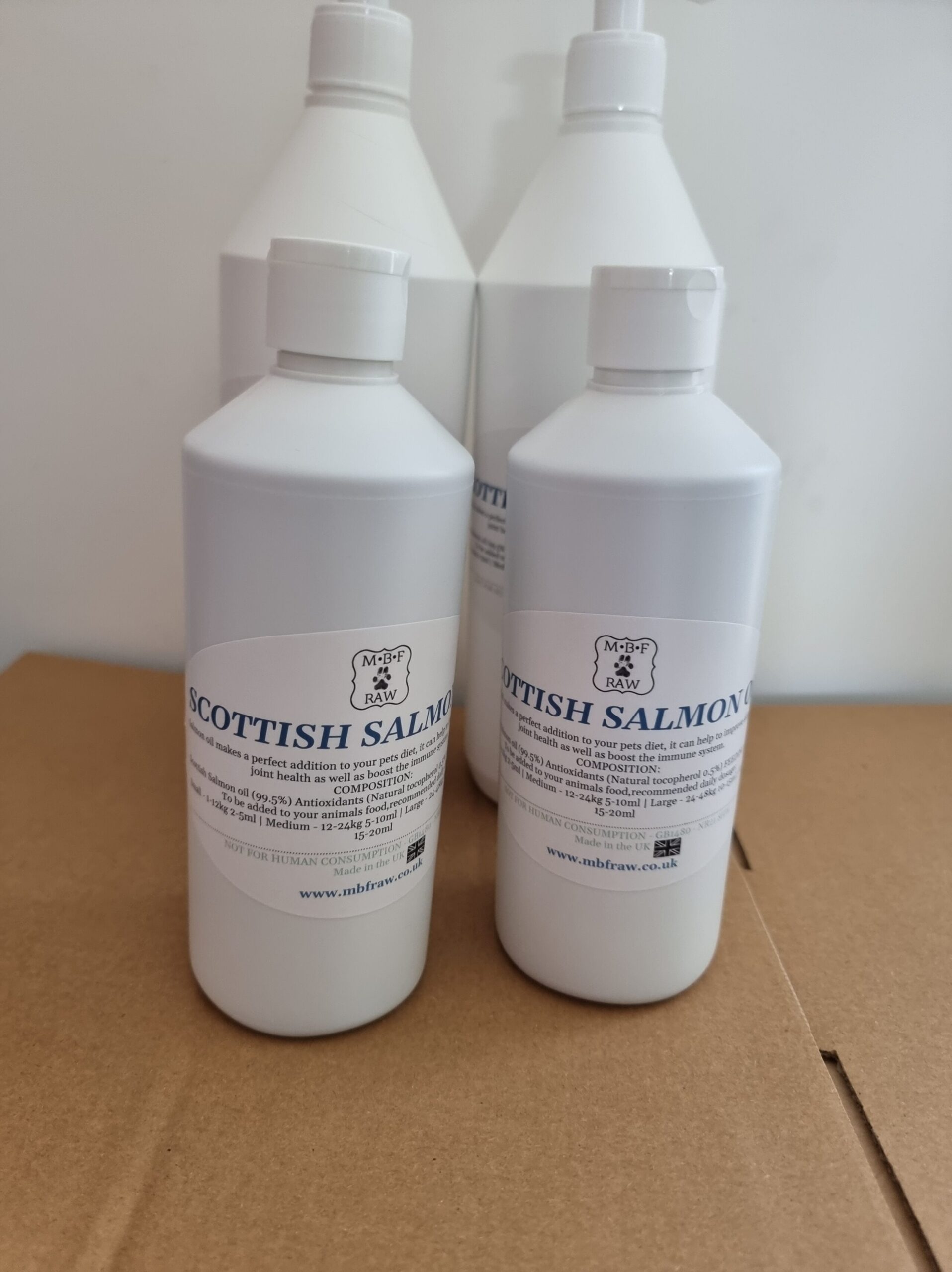Pure Natural Salmon Oil 500ml/1ltr